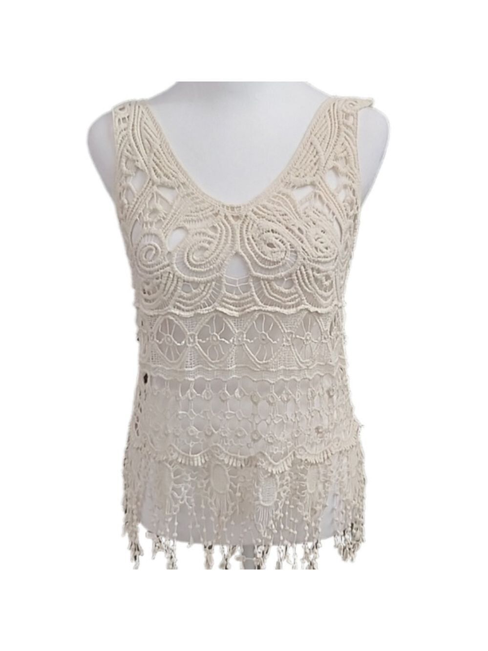 Lovely 153 Crotchet top Size Medium